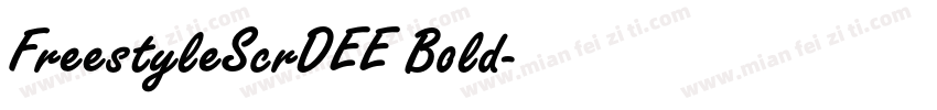 FreestyleScrDEE Bold字体转换